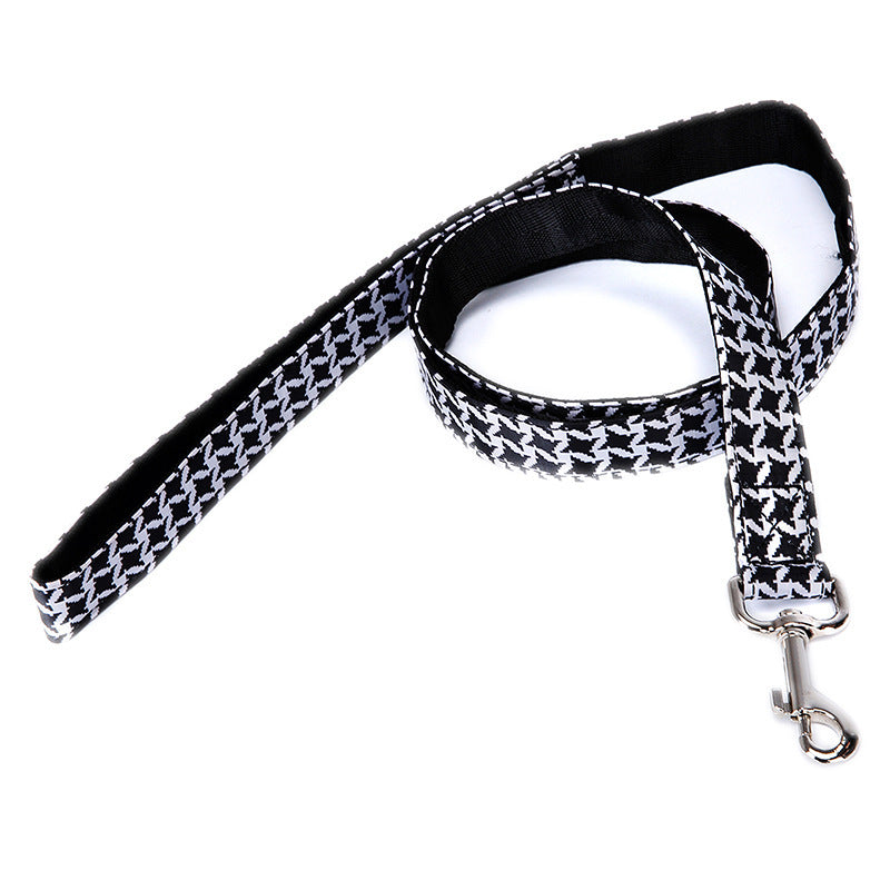 Pet Leash Multicolor Dog Pull Strap Check Stripe Extension Strap Pet Supplies