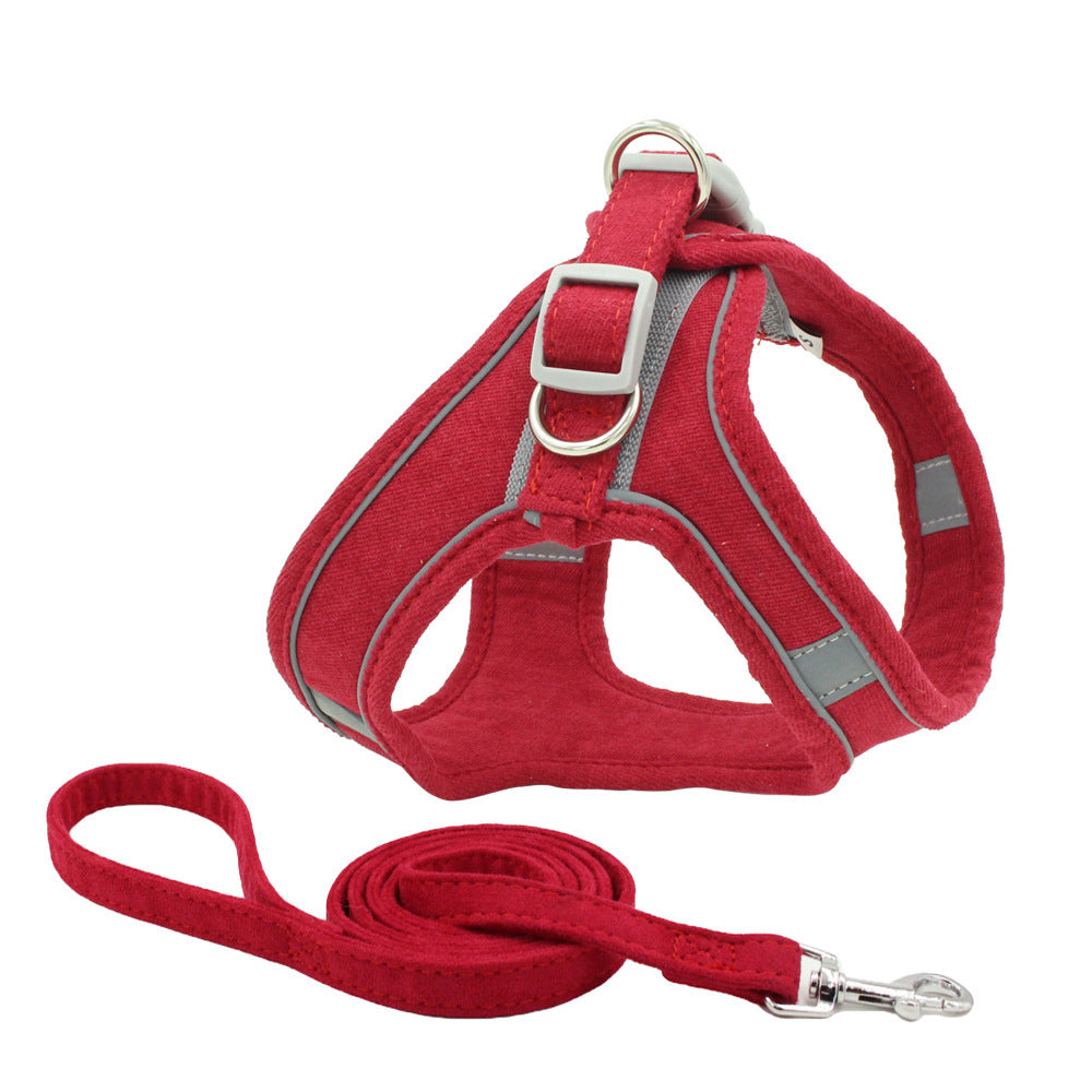 Fashion Fleece Pet Chest Strap Reflective