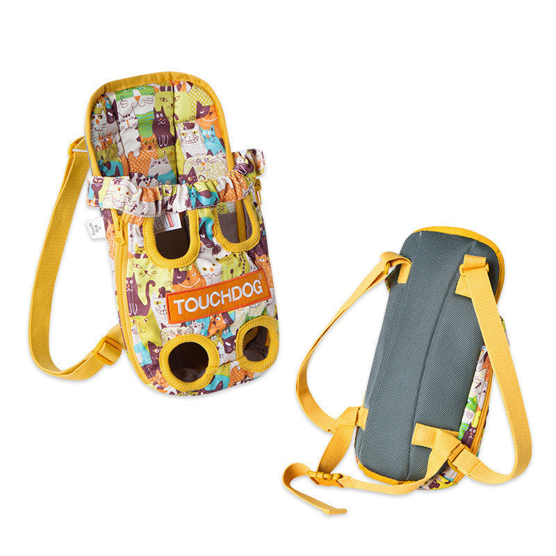 Pet outing carrying strap chest backpack